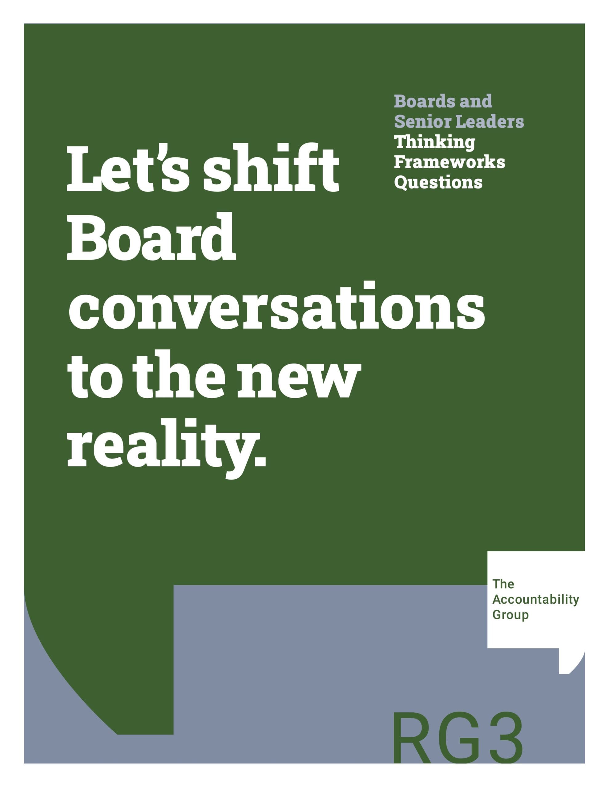 TAG - Thinking Frameworks Questions